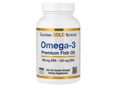 California Gold Nutrition, Omega-3 Premium-Fischöl, 100 Fischgelatine-Weichkapse