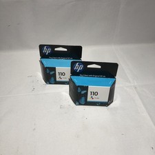 Genuine HP 110 Tri-Color Ink Cartridge CB304AN Lot Of 2 Exp 03/2012 New  Sealed