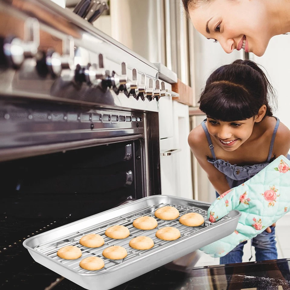 Backgitter Für Backofen Backblech Mit Antihaftbeschichtete Backform - Bild 3 von 4