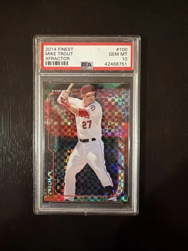 2014 Topps Finest - Mike Trout #100 X-Fractor