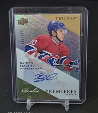 2013-14 Upper Deck Trilogy Nathan Beaulieu Auto  /399 Montreal Canadiens #123