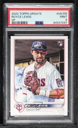 2022 Topps Update Image Variation Royce Lewis #US105 PSA 9 MINT Rookie RC