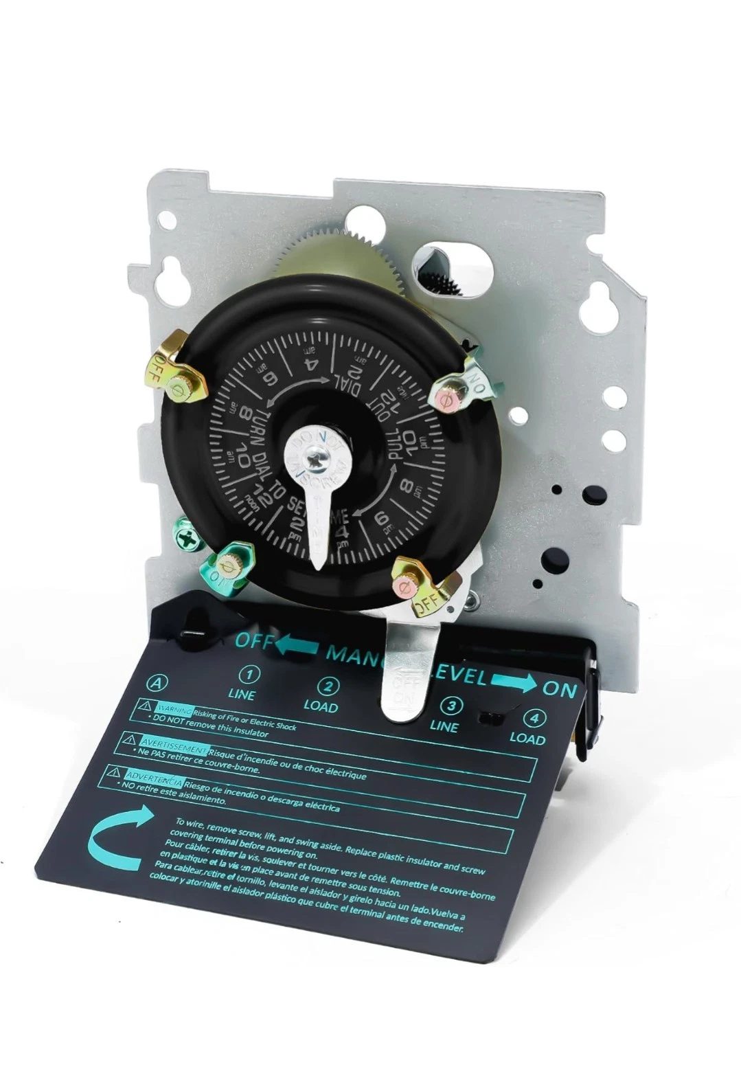 T104M Mechanical Timer Switch (Mechanism Only, No Box), 208-277VAC 5HP...