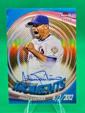 2025 Topps Finest Johan Santana Finest Moments Auto Gold 11/50 #FMA-JSA