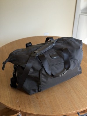 Tumi Black Alpha II  Double Expansion Duffle  w/ Adjustable Shoulder Strap