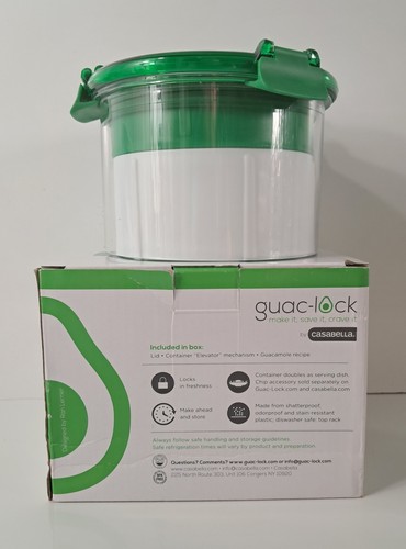 Casabella Guac-Lock Container Guacamole New In Box Airtight 12-24 Oz BPA-FREE - Bild 3 von 8