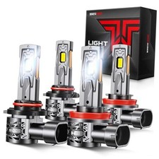 2026 1500 Super Brighter 9005 H11 Bulb Combo, HB3 H8 Fog Lights T5A 9005 H11