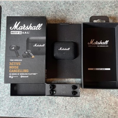 Marshall Motif II ANC, True Wireless Noise Cancelling Kopfhörer, Schwarz