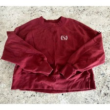Abercrombie Fitch Red Crewneck Sweatshirt Size S