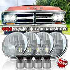 4pcs 5.75 Led Headlights Hilo Beam Drl For Gmc C15c1500 1961-72 Pickup C2500