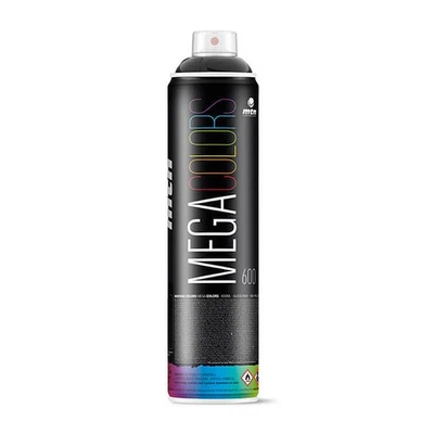 MONTANA COLORS Bombe de peinture mega 600ml - Noir - MTN