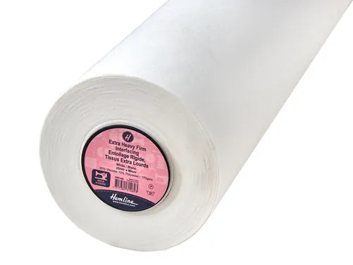 Hemline Interfacing: Extra-Heavy: Firm: Sew-in: 25m x 90cm: White