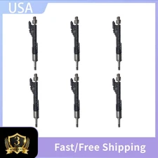 Set of 6 Fuel Injectors For BMW 535I 2011-2014 X6 2011-2013 3.0L L6 Turbocharged