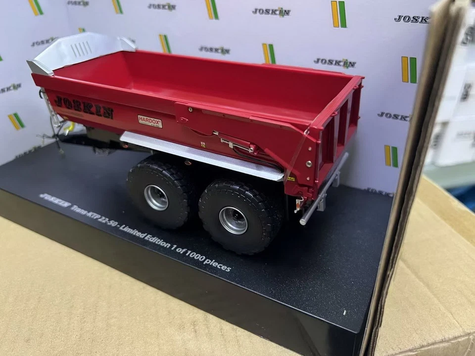 UH 1/32 Scale JOSKIN Trans-KTP 22/50 Trailer Red Diecast Model Toy UH6804 - Image 3 of 4