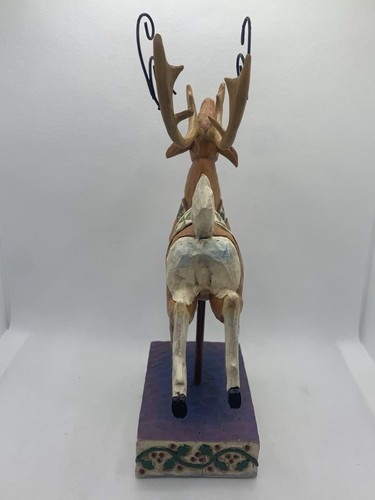 2004 Jim Shore Heartwood Creek Dash Away 118111T Reindeer Green Blanket Figure - Picture 10 of 14