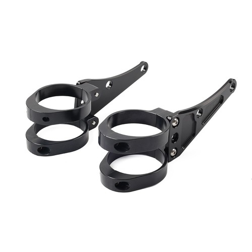 58MM Motorcycle Headlight Bracket Mount Clamp Fork Tube Holder For Harley - Picture 4 of 11