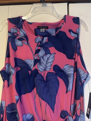 NWT. Tommy Hilfiger Womens Island Orchid Pink Cocktail And Party Dress 14.