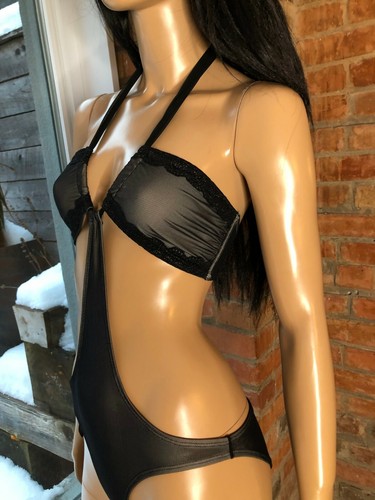 Impresionante Traje de Baño Monokini LEDOUX Brasil Negro S LN $169 - Imagen 6 de 12