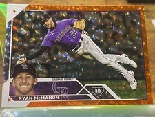2023 Series 1 Base Orange Foil #301 Ryan McMahon /299 - Colorado Rockies