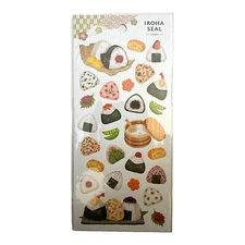IROHA SEAL -ONIGIRI おにぎり- made in Japan Kawaii Food Japanese Anime Stickers