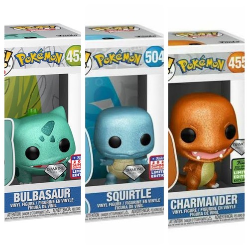 Diamond Charmander 455, Bulbasaur 453 