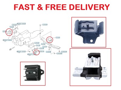 JPL Motorlager Set 2x Vorne 1x Hinten Nissan Terrano R20C ZD30 3.0TD 2002+