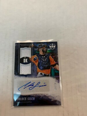 Chance Sisco 2018 Diamond Kings Dual Jersey Auto Card #RMS-CS Serial #42/49