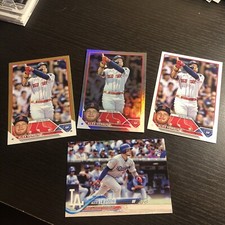 2023 Topps Series 1 Alex Verdugo  Gold Parallel /2023, rainbow foil, base & RC