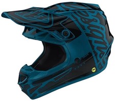 CASCO TROY LEE DESIGNS SE4 POLYACRYLITE FACTORY OCEAN BLU TAGLIA L 