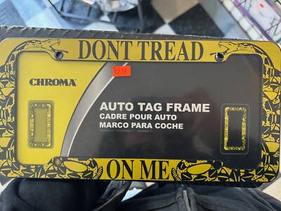 DONT TREAD ON ME CHROMA AUTO TAG FRAME 