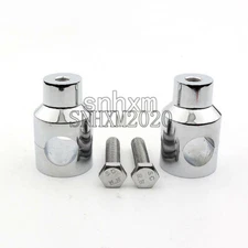 Chrome 1" 25mm Handlebar Risers Mount For Harley Softail Springer EFI FXSTSI US