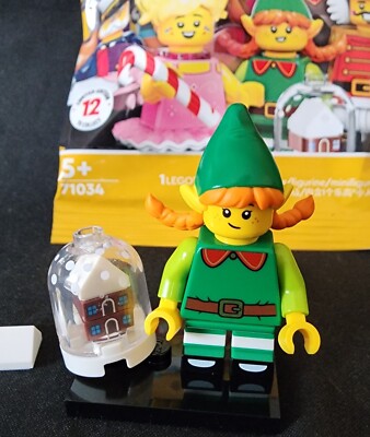 Lego Christmas Elf Minifigure LEGO Christmas Elf (Red Hat, Scarf