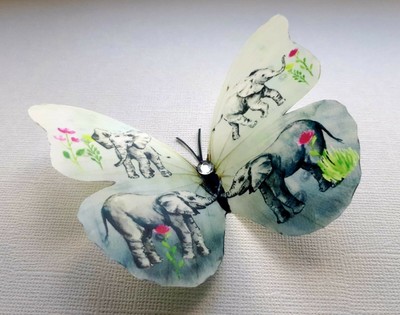 Download Elephant Nursery Butterflies Wall Decals Butterfly 3d Butterfly Wall Ebay