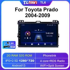 Auto Car Player Carplay GPS Android For Toyota Land Cruiser Prado 120 2004-2009