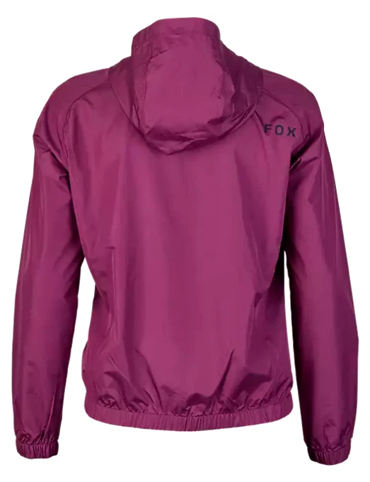 Fox Racing Women's Motorcycle Fox Head Windbreaker Hooded Jacket Sangria New - Image 2 of 2