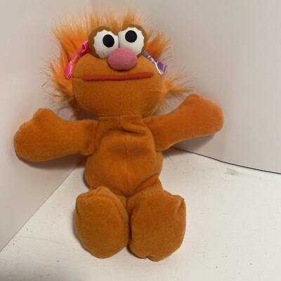 Vtg TYCO Sesame Street ZOE 8'' Bean Bag Plush Stuffed Animal Toy 1997 *23