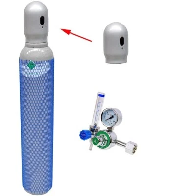 SILESIANGAZ CO2 (100%) Kohlendioxid 8 Liter Gasflasche Reines Schweißgas MIG/MAG/WIG SET2