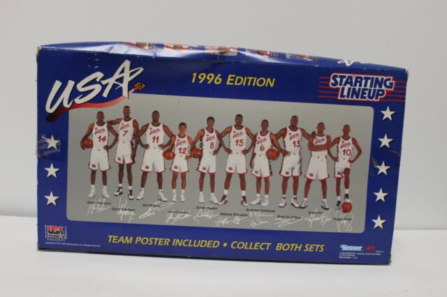 Kenner Starting Lineup Team USA 1996 Olympic Basketball Figures Set 2 for sale online