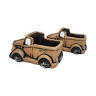 Cement Car Succulent Planter Decorative Bus & Truck Shaped Miniature Bonsai Pot