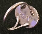 TT STERLING Stamped: Vintage; Navajo Native-Royston Turquoise, Size 6.5 Ring  — photo 6