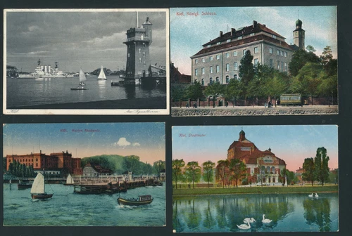 32164) Keel, 4 older postcards