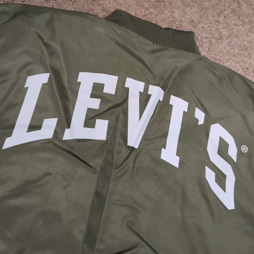 Levi's Boys Full Zip Bomber Jacket Green XL Extra Large (13-15 Years) Nice! - Picture 8 of 10