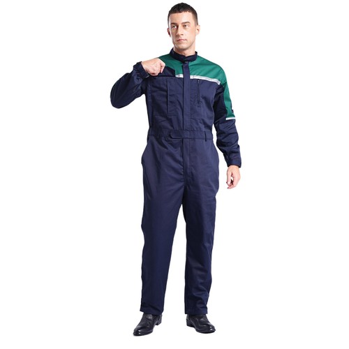 Men's Resistant Safety Coveralls Anti-static Reflective Straps Overalls Jumpsuit - Picture 27 of 60