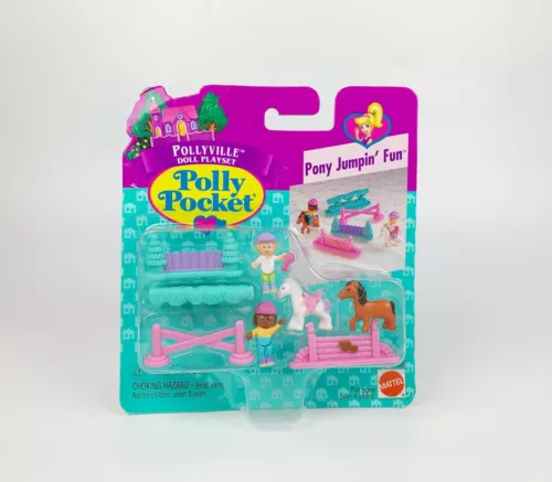 Polly Pocket Pony Jumpin Fun Pollyville Vintage New MOC