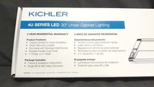 Kichler 4U Series LED 30" Under Cabinet Lighting  4U30K30WHT Indoor 3000K 