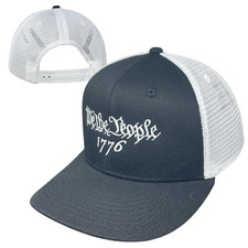 We The People 1776 Patriotic USA Structured Trucker Embroidered Baseball Hat Cap