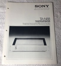AMPLIFICATORE DI POTENZA SONY TA-N88 PRODOTTO PROMOZIONALE ORIGINALE BROCHURE VENDITA ANNUNCIO M605x
