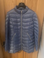 Gerry Weber Down Womens Filled Quilted Jacket, Blue Size 12 - New W Tags