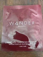 Wander Beauty Baggage Claim Gold Eye Masks - 1 Package