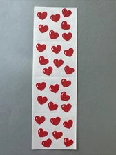 Mrs. Grossman's Stickers | RED BUBBLE HEARTS | Retired Creative Memories